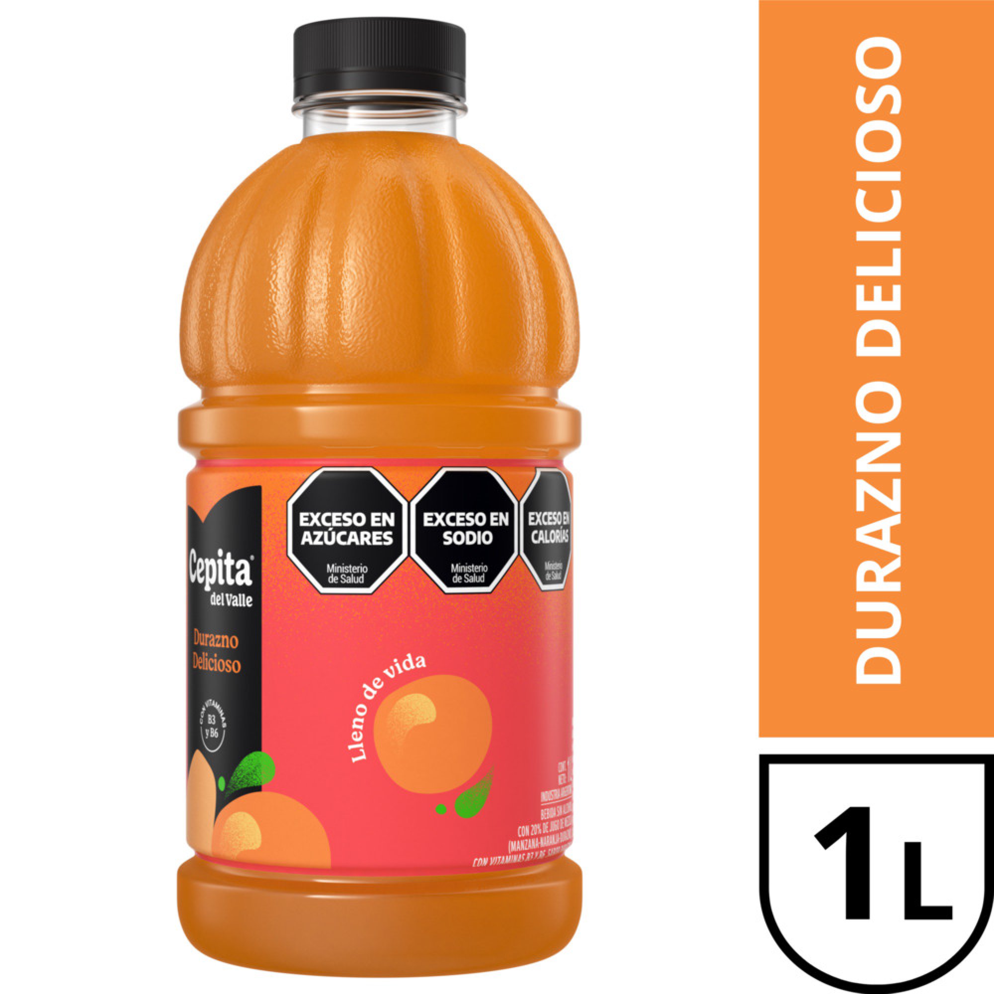 Jugo Cepita Del Valle Durazno Delicioso 1l