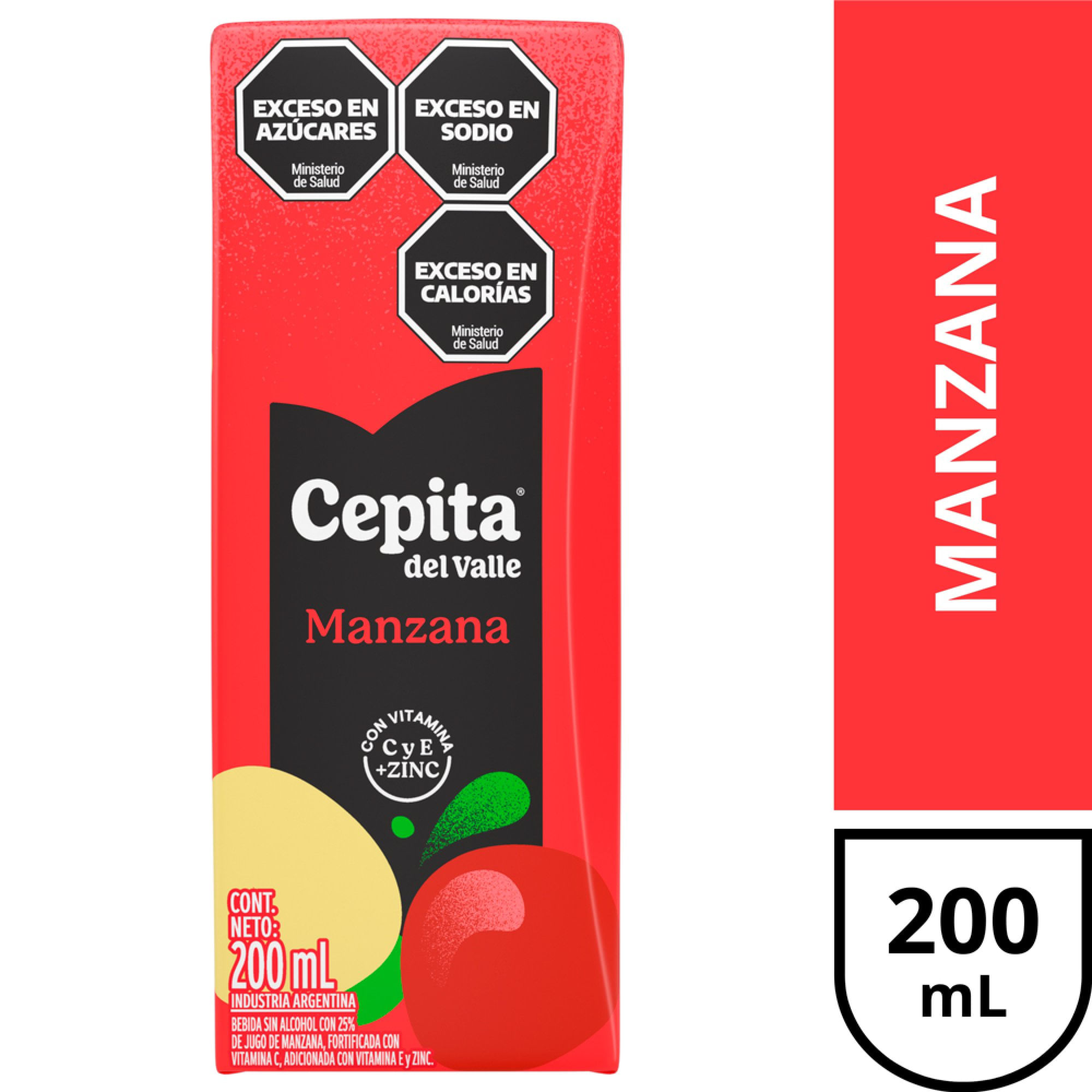 Jugo Cepita Del Valle De Manzana 200 Ml