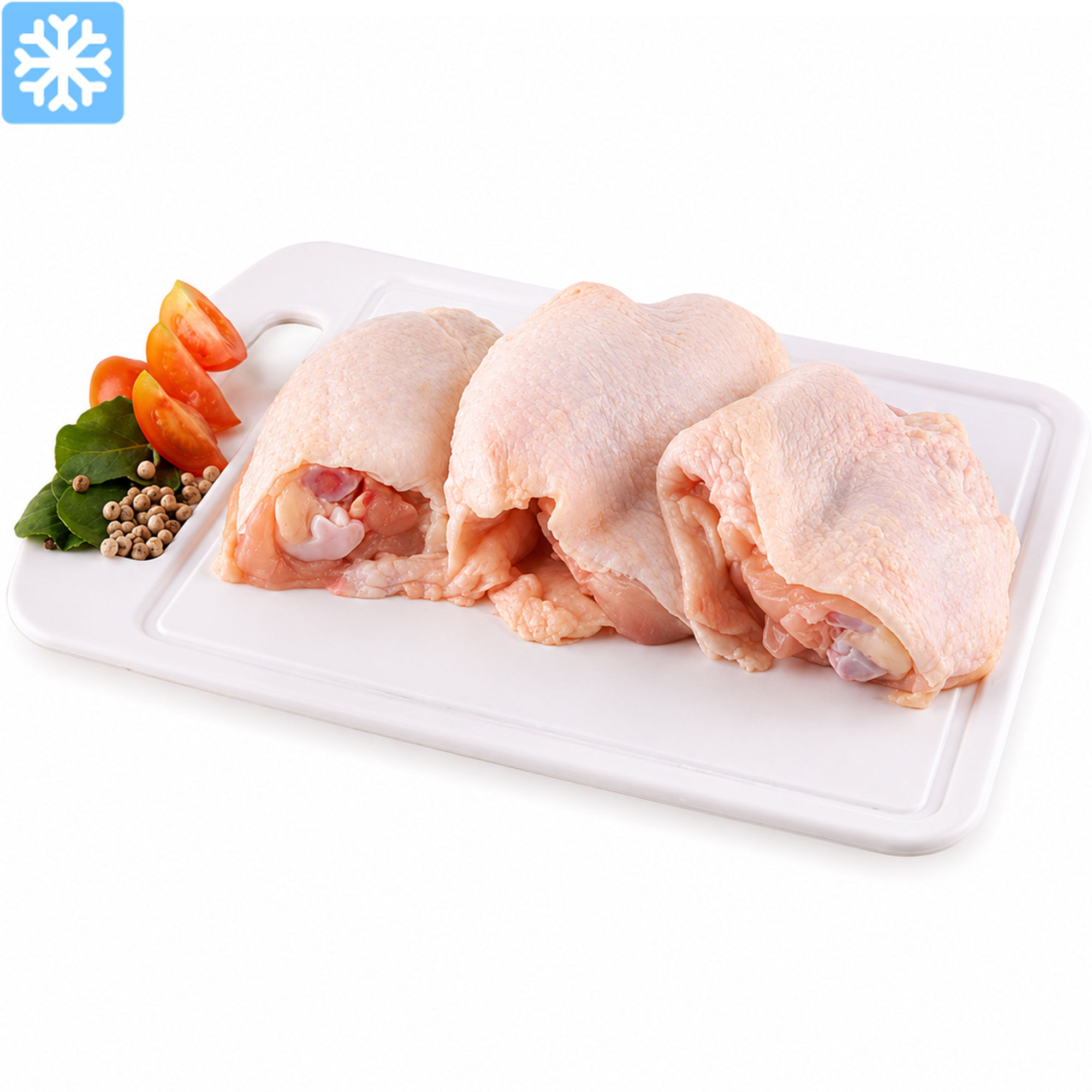 Muslo de pollo congelado x kg.