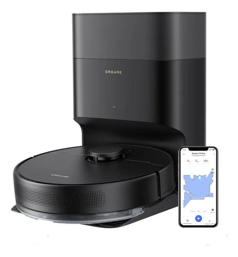 Aspiradora Robot Dreame F10 Plus Vaciado Automático WiFi Mapeo Inteligente 13000Pa Black