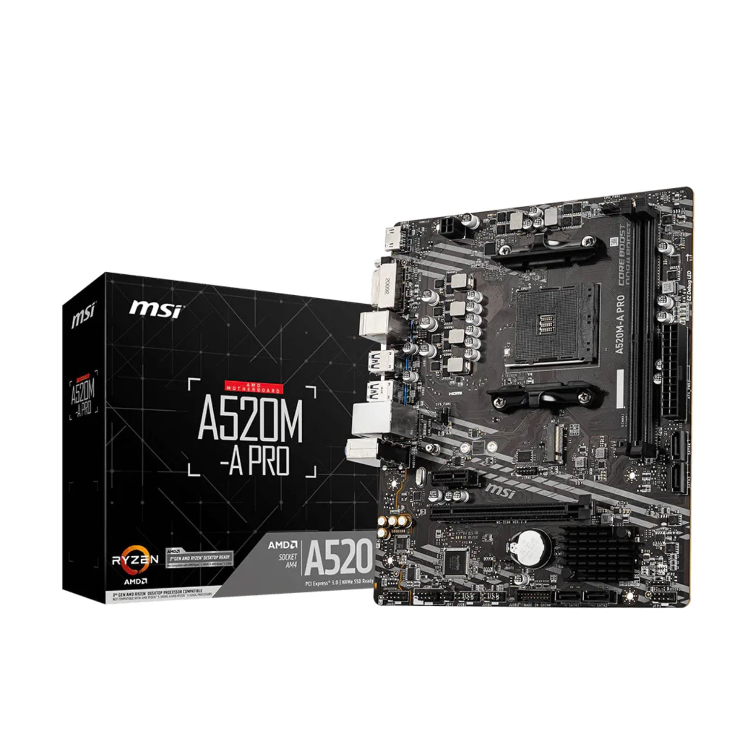Motherboard MSI A520M-A PRO AMD Socket AM4 DDR4