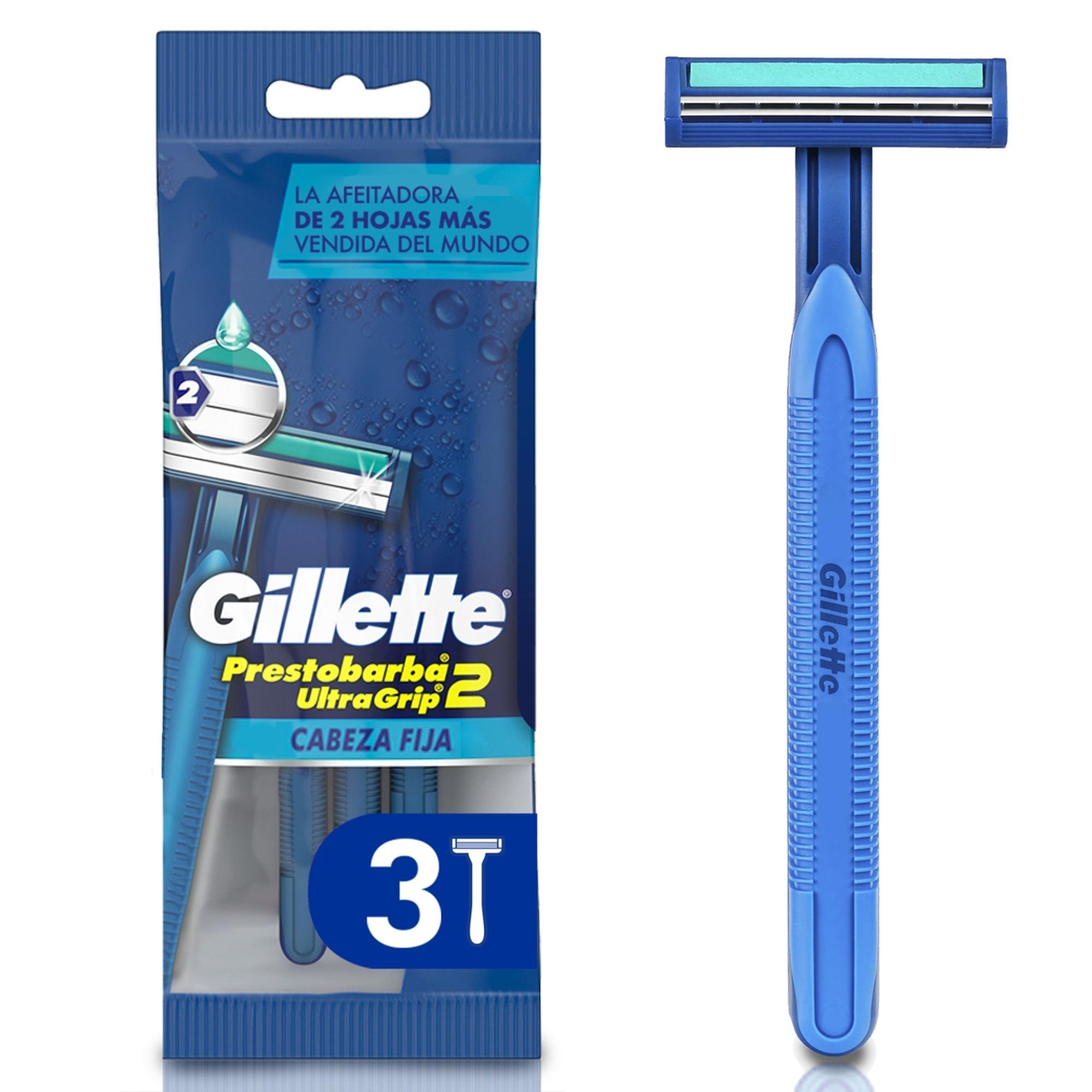 Máquina De Afeitar Desechable Gilette Prestobarba Ultragrip 2 3u