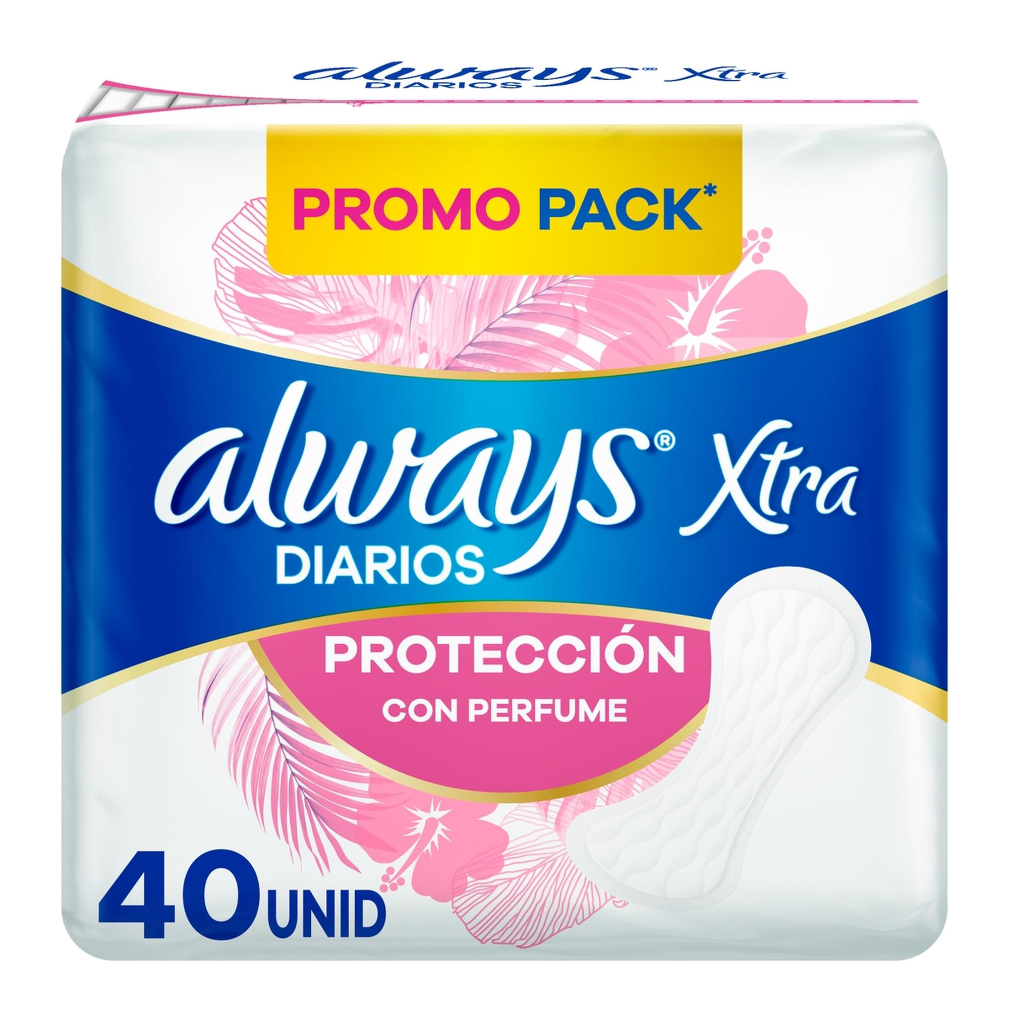 Always xtra diarios con perfume protectores diarios 40 uni