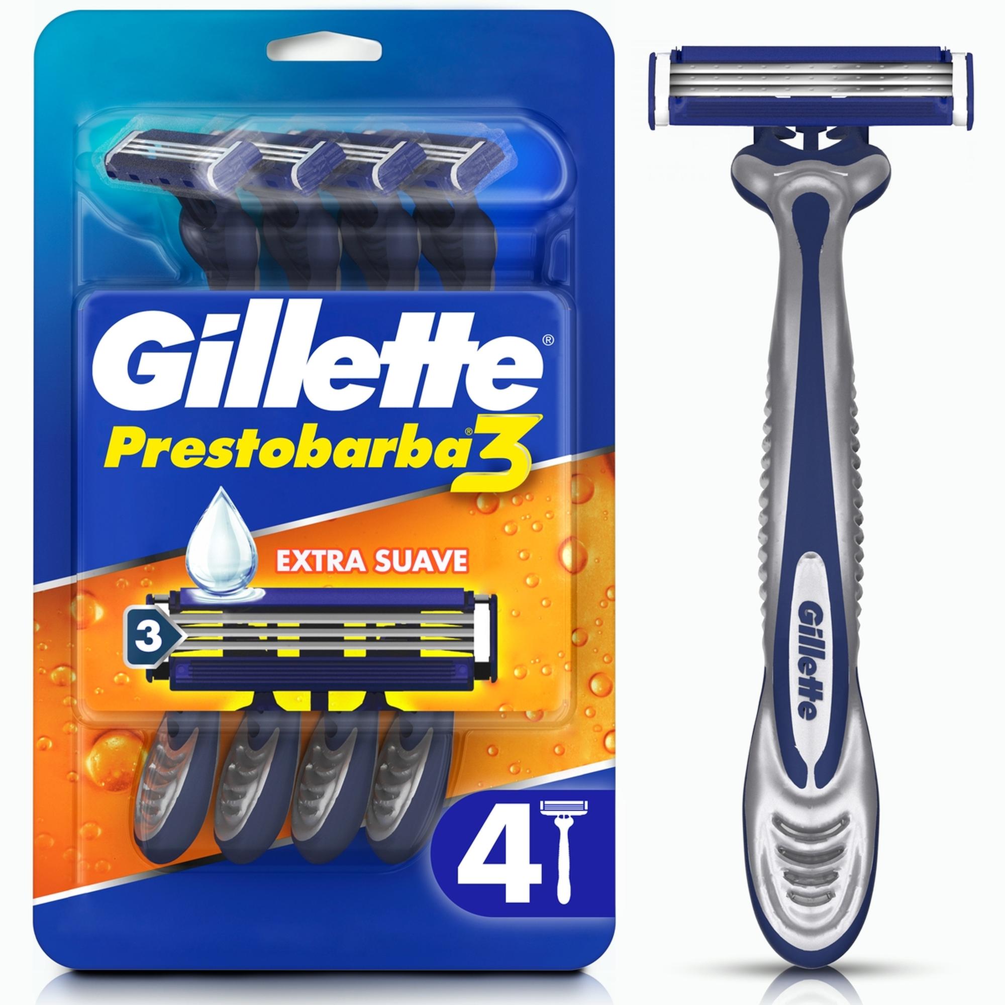 Máquina de afeitar Gillette Prestobarba3 4 u.