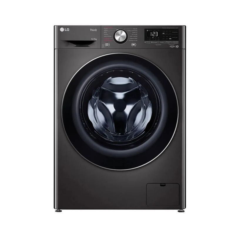 Lavasecarropas LG Carga Frontal 12/7Kg AI DD Inverter Gris Oscuro WD12BVC4S6