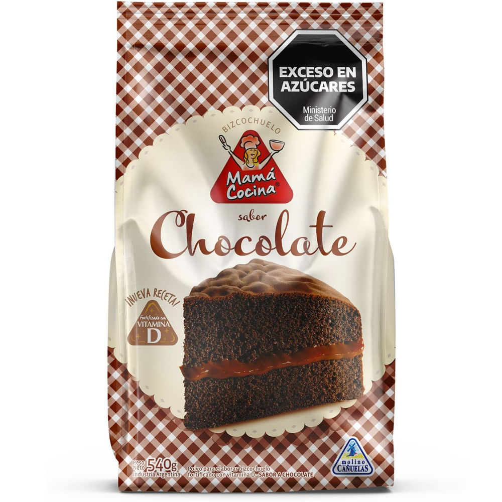Bizcochuelo chocolate Mamá Cocina bolsa 540 g.