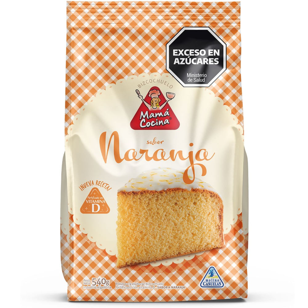 Bizcochuelo Mamá cocina de naranja 540 g.