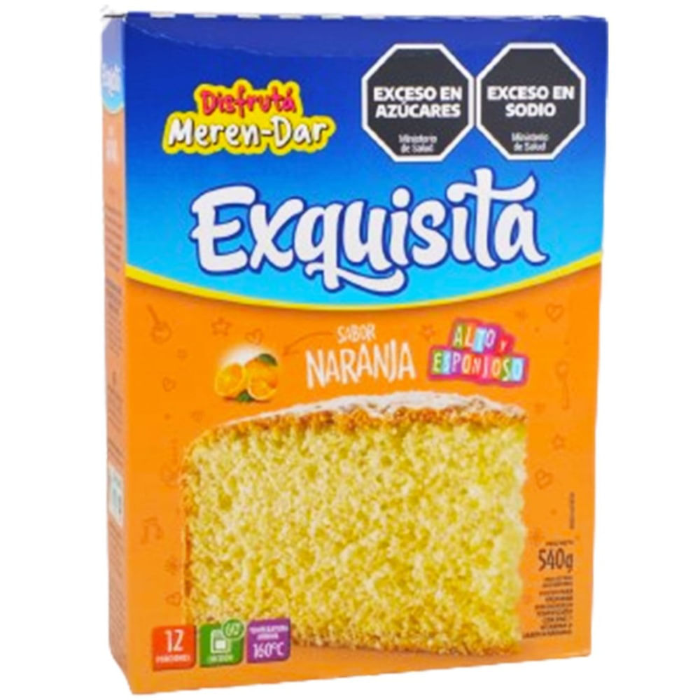 Bizcochuelo Exquisita de naranja en caja 540 g.