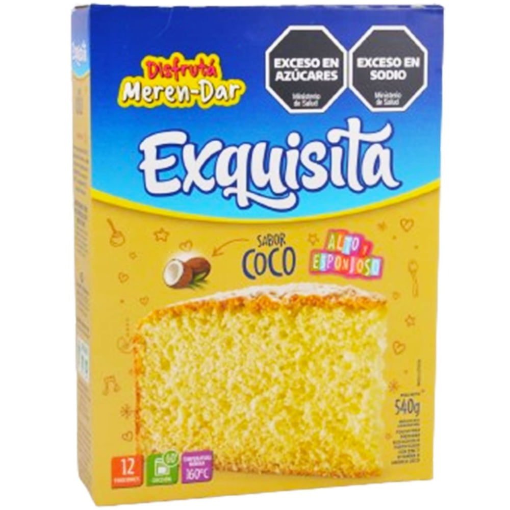 Bizcochuelo Exquisita Sabor Coco 540 G