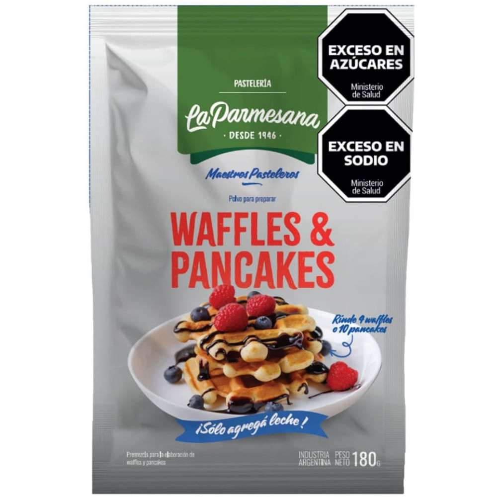 Premezcla para wafles pancakes La Parmesana 180 grs