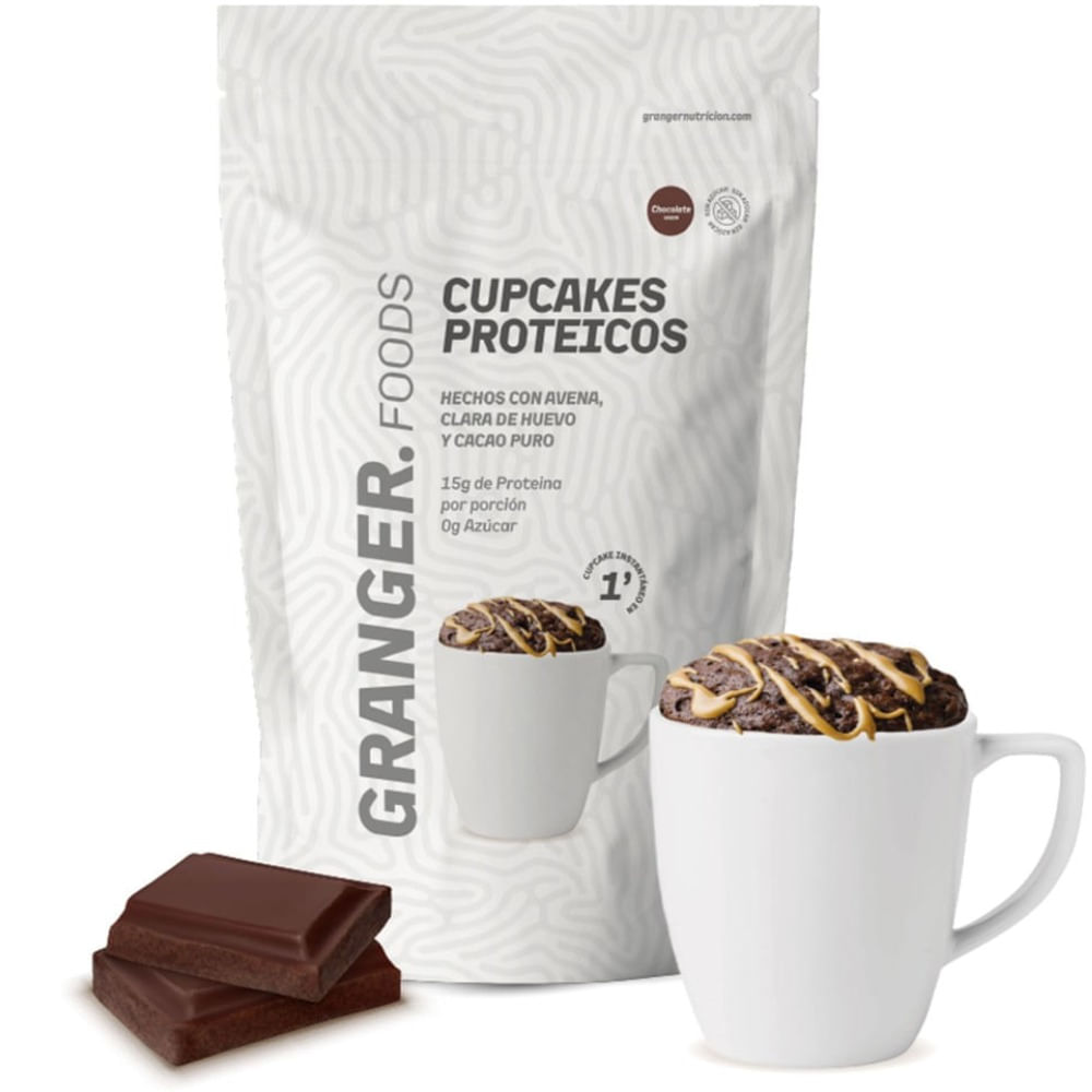 Premezcla cupcake proteico Granger sabor chocolate 400 grs