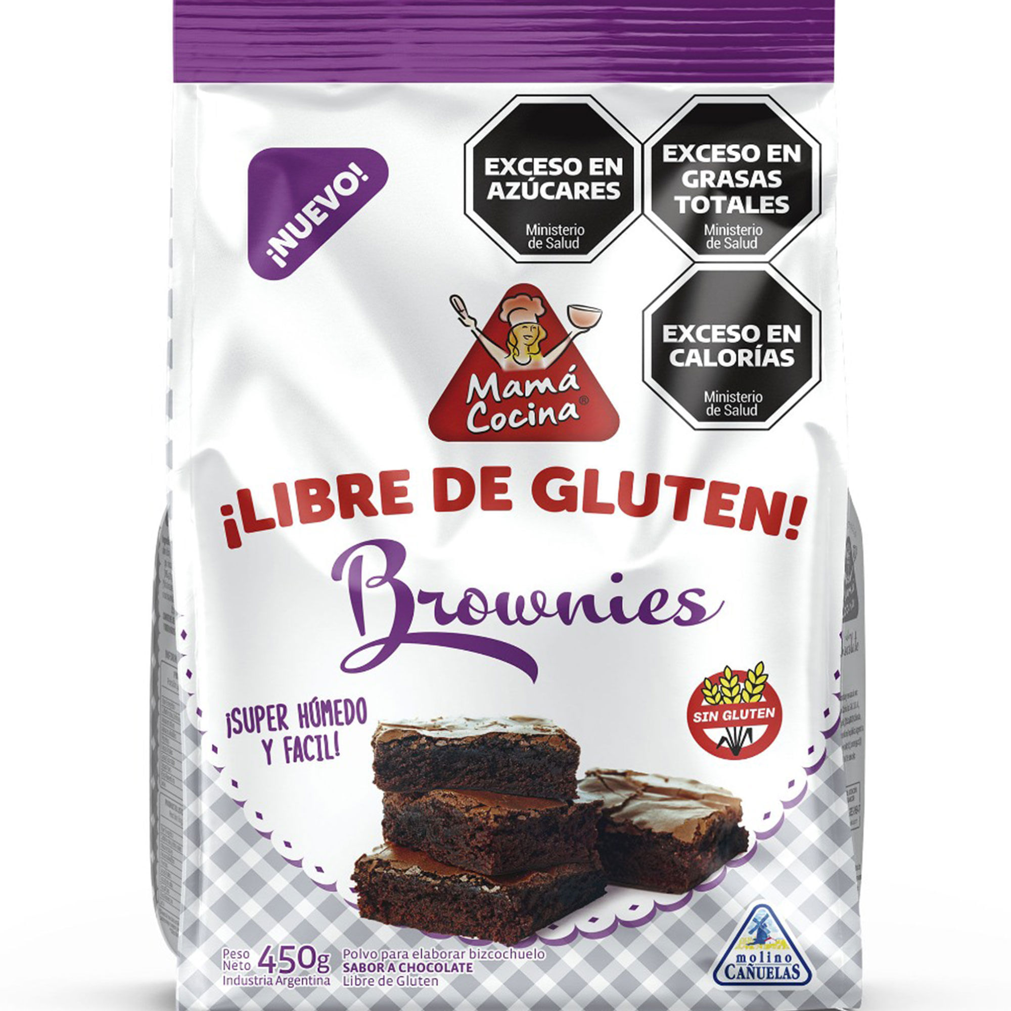 Premezcla de brownies Mamá Cocina sin gluten 400 grs
