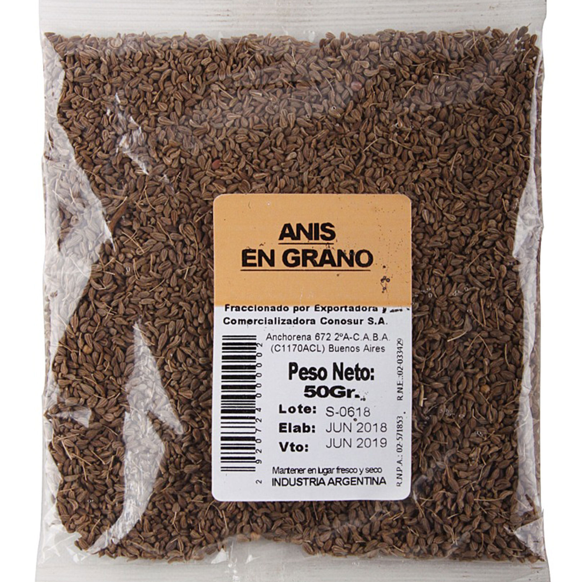 Anís en grano 50 g.