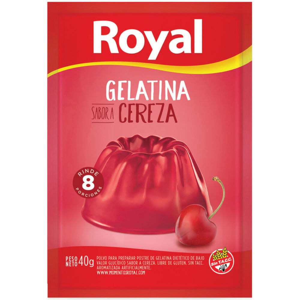 Gelatina Royal Cereza 25 G
