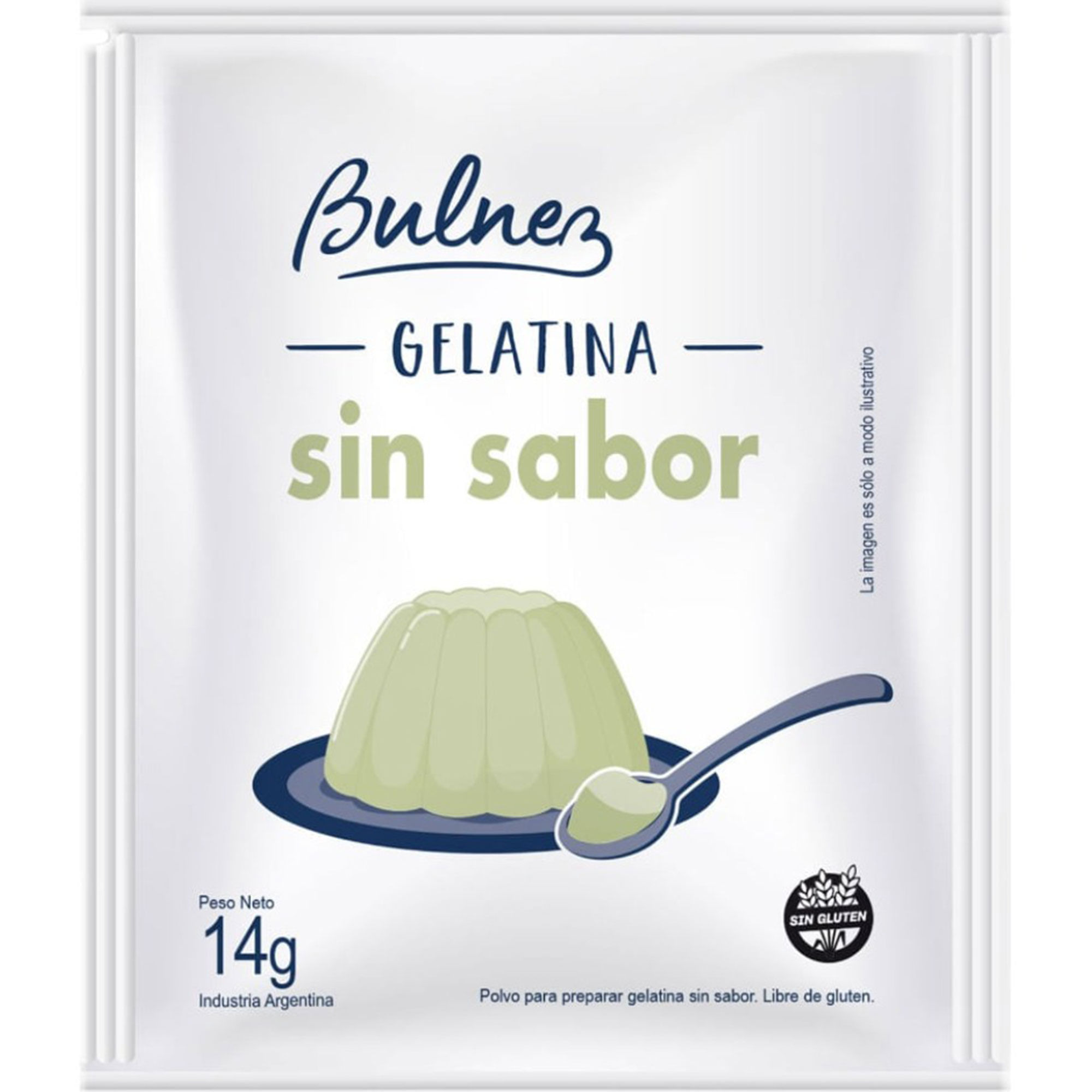 Gelatina sin sabor Bulnez 14 grs