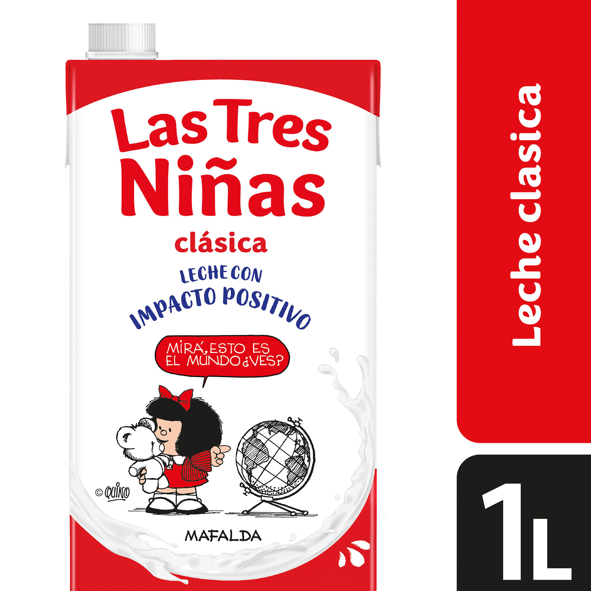 Leche entera larga vida Las tres niñas 1 l.