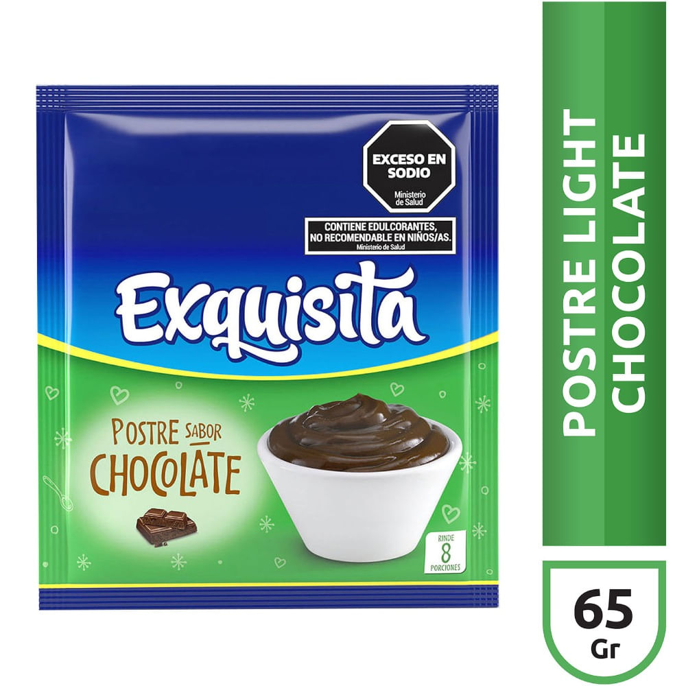 Postre Exquisita Chocolate Light 65g