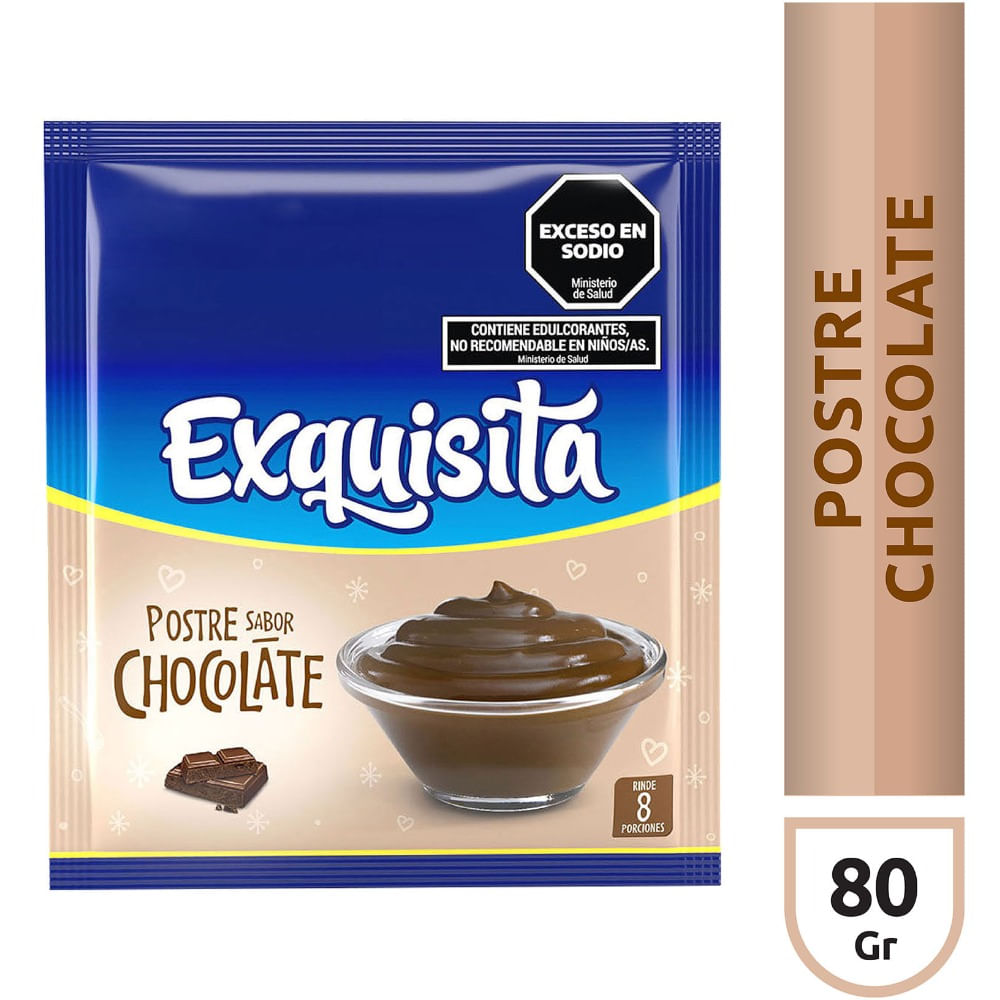 Postre Exquisita de chocolate 80 g.