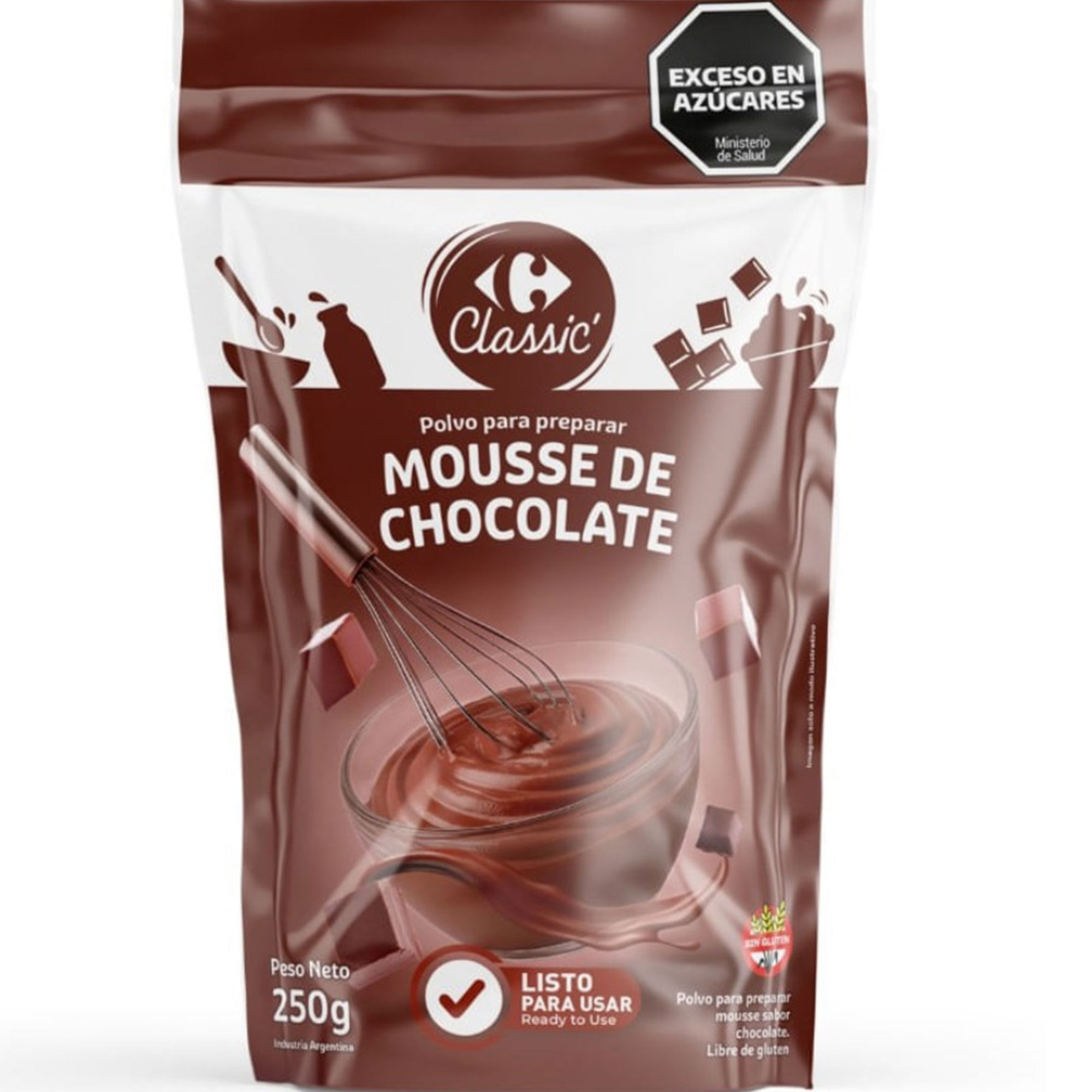 Mousse de chocolate Carrefour Classic 250 grs