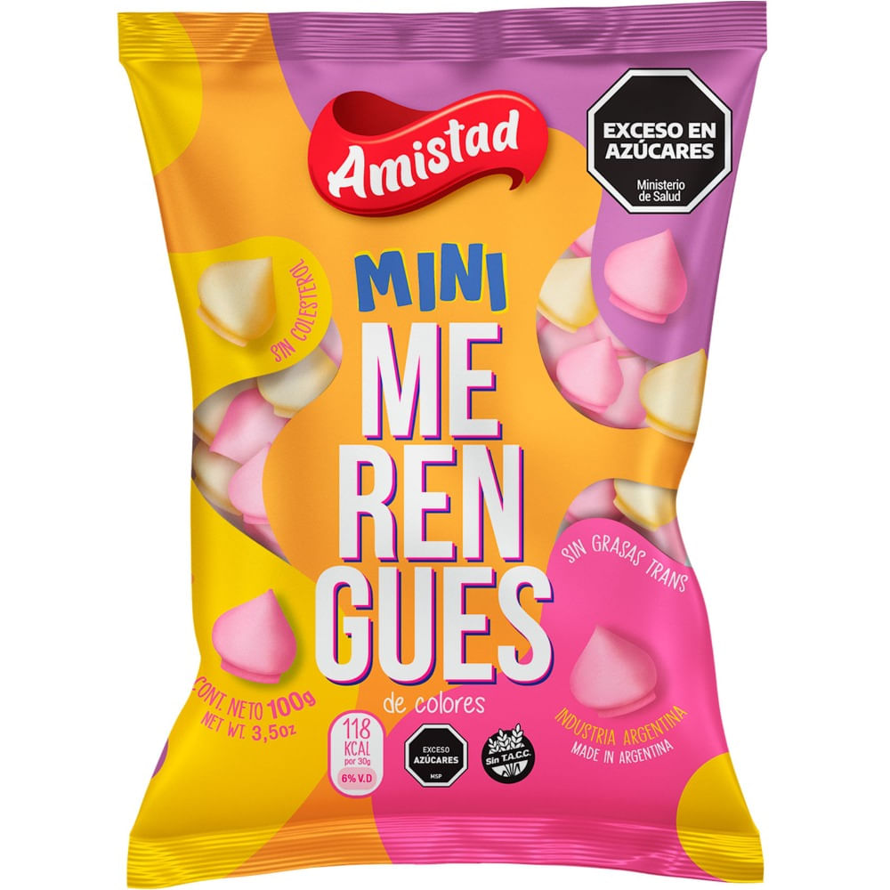 Mini merengue La Amistad de colores 100 grs.