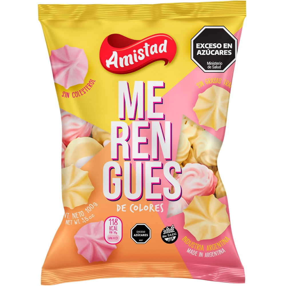 Merengue La Amistad mediano color 100 grs.