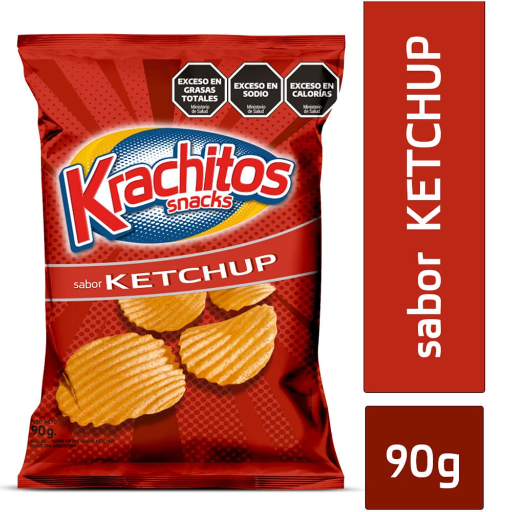 Papas Fritas Krachitos Sabor Ketchup 90 G