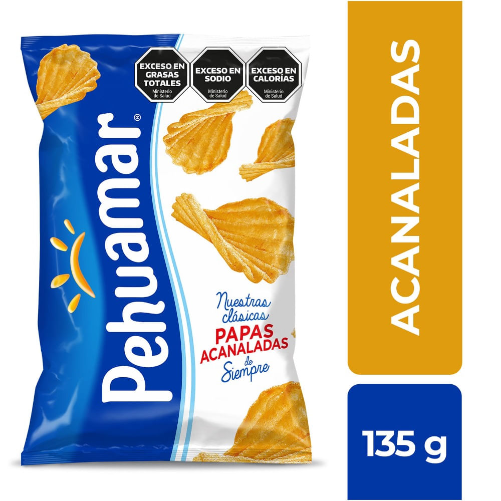 Papas fritas acanaladas Pehuamar 135 g.
