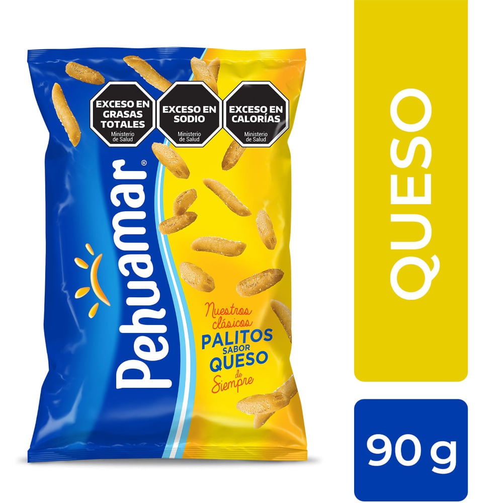 Palitos sabor a queso Pehuamar 90 g.