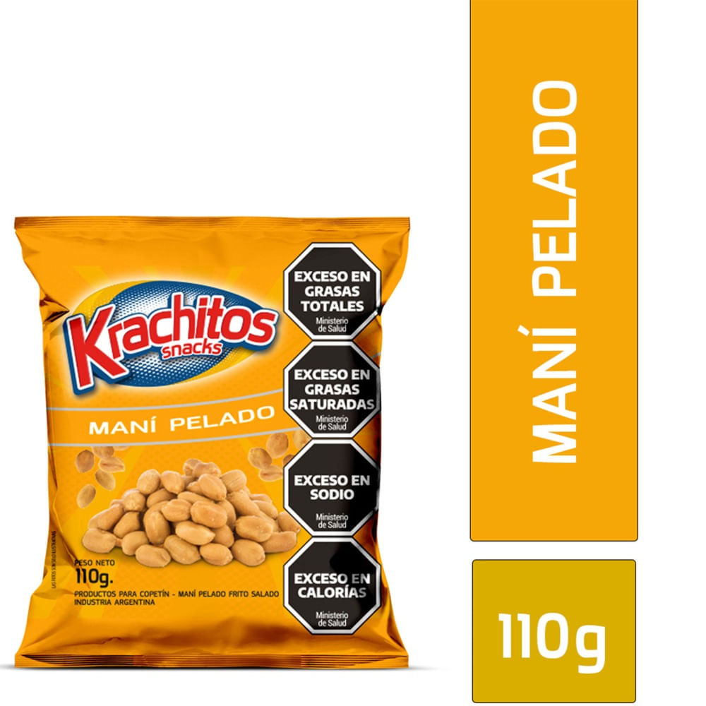 Maní Pelado Krachitos Con Sal 110g