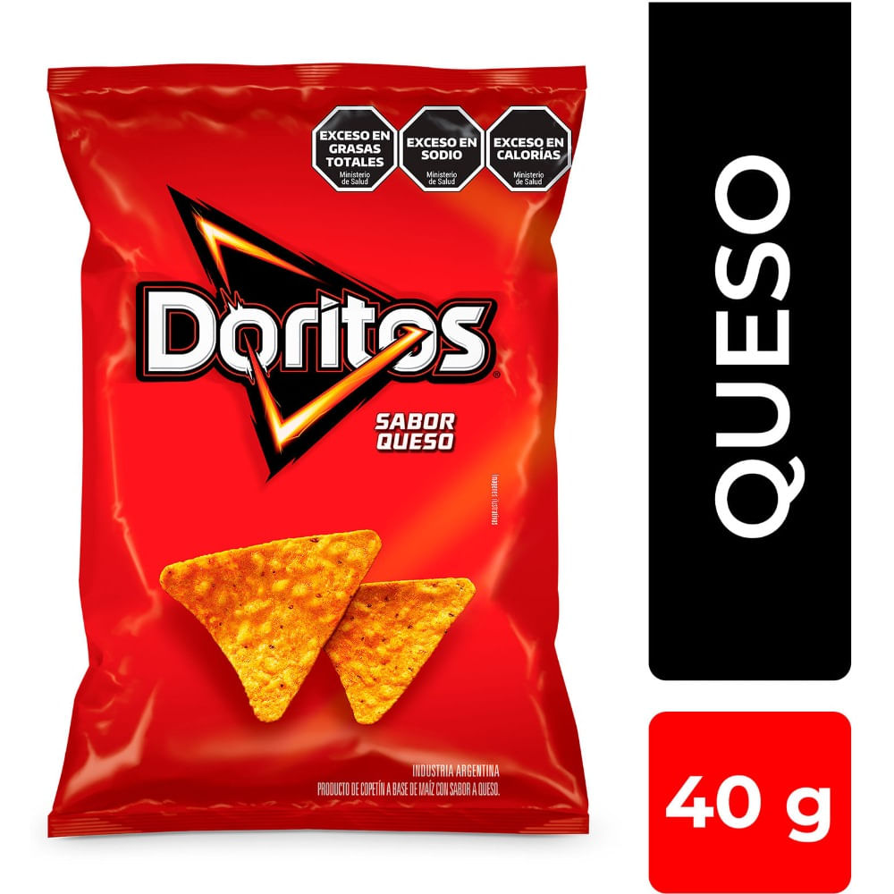 Nachos sabor a queso Doritos 40 g.