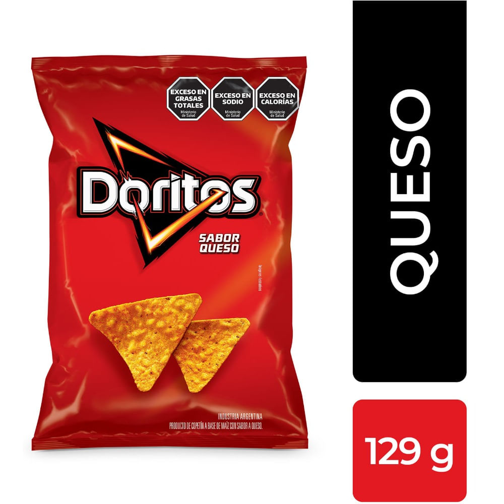 Nachos sabor a queso Doritos 129 g.