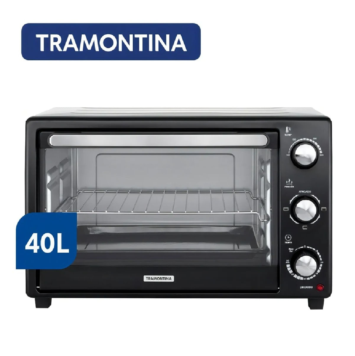 Horno EléCtrico Tramontina Glass Cook 40l Grill MecáNico 1500w