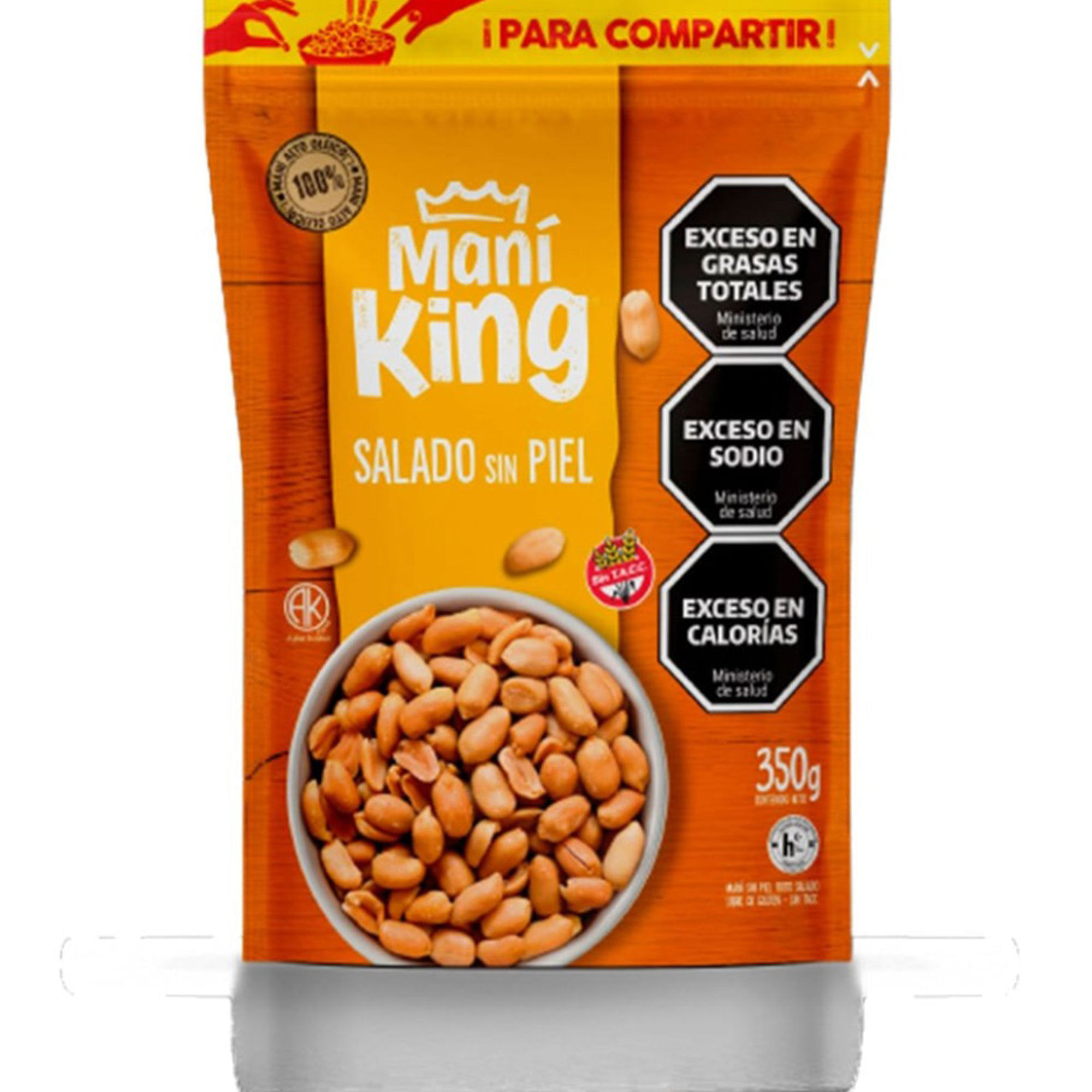 Mani King Salado Sin Piel 350 G
