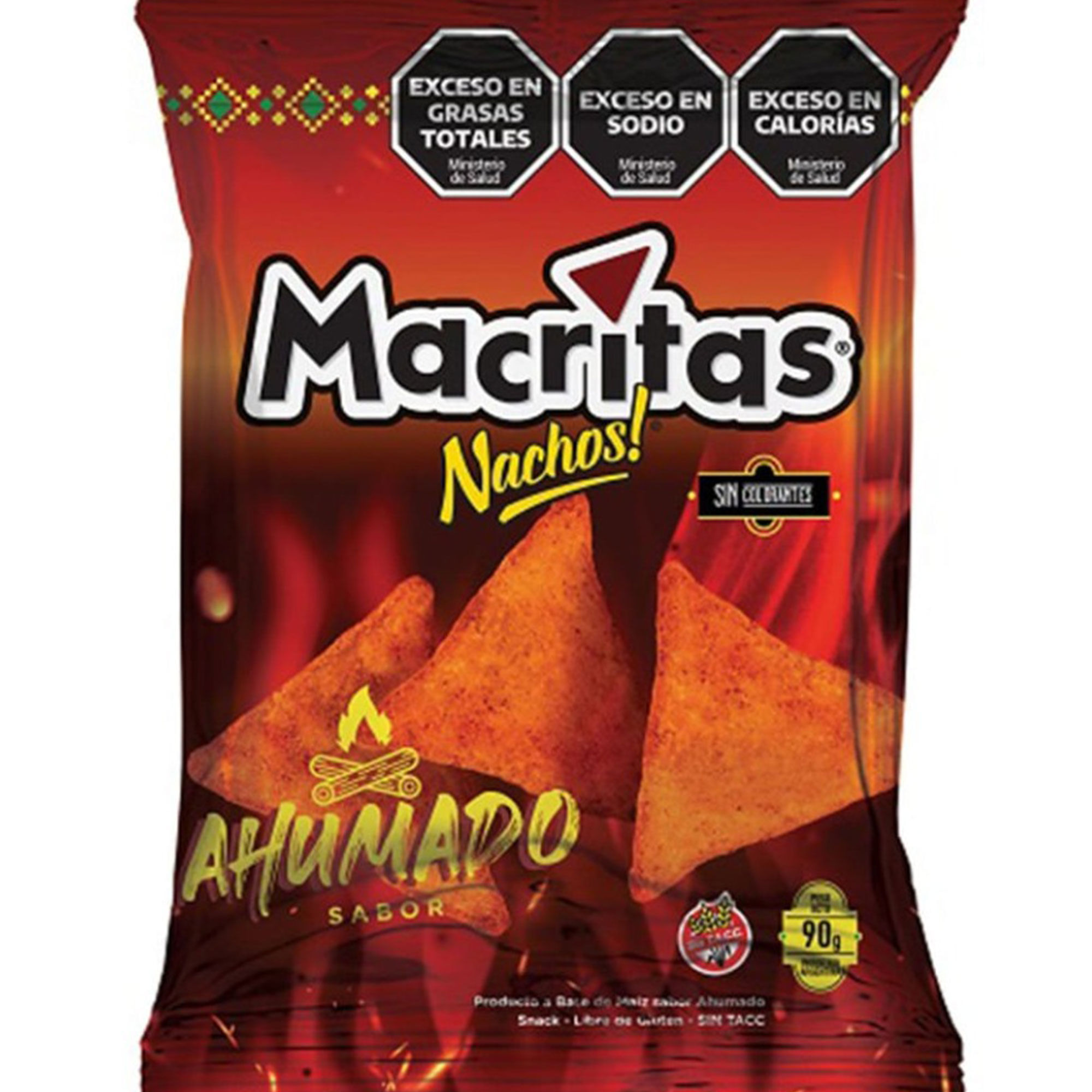 Nachos Macritas ahumados 90 g.