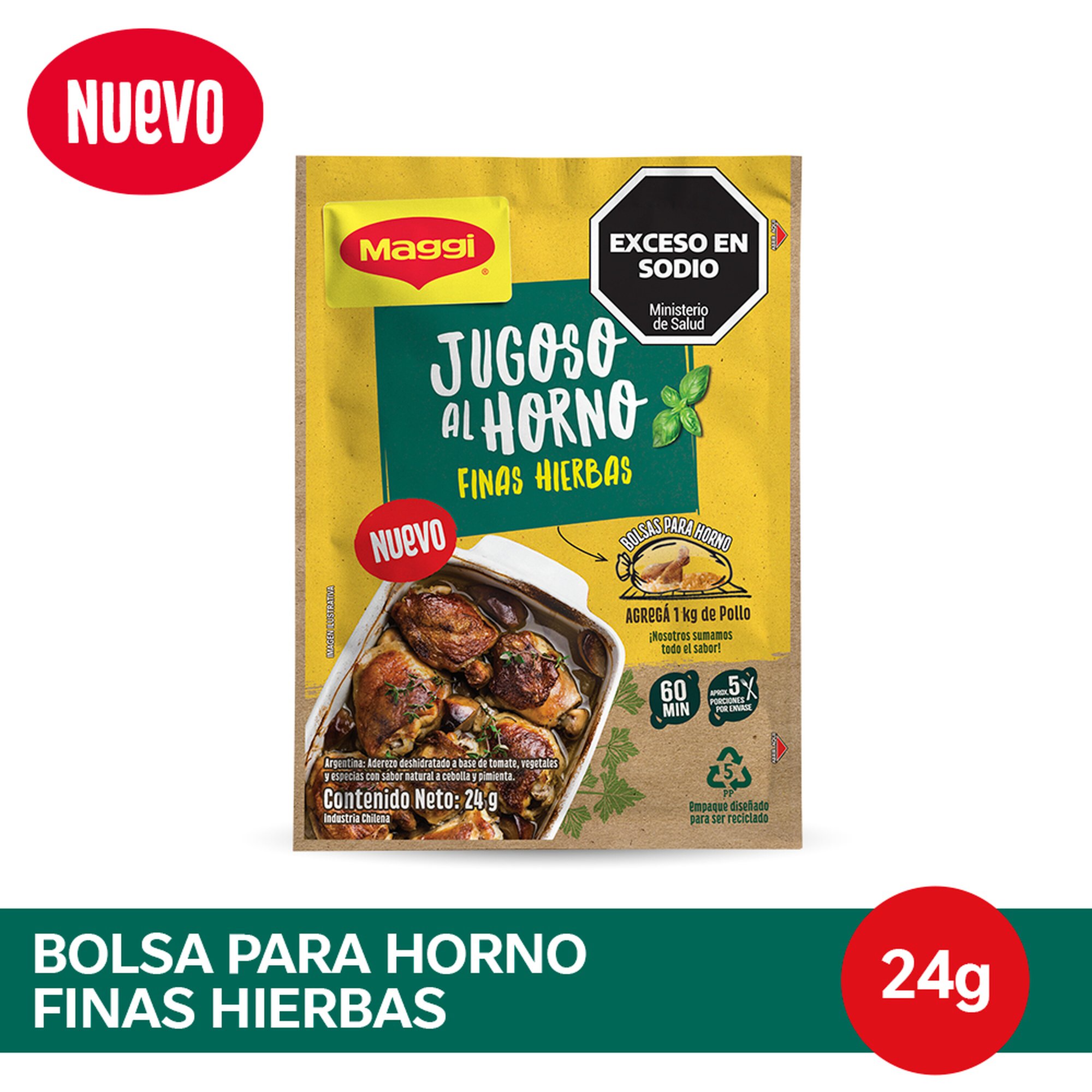 Bolsa Para Horno Maggi Finas Hierbas 24 G