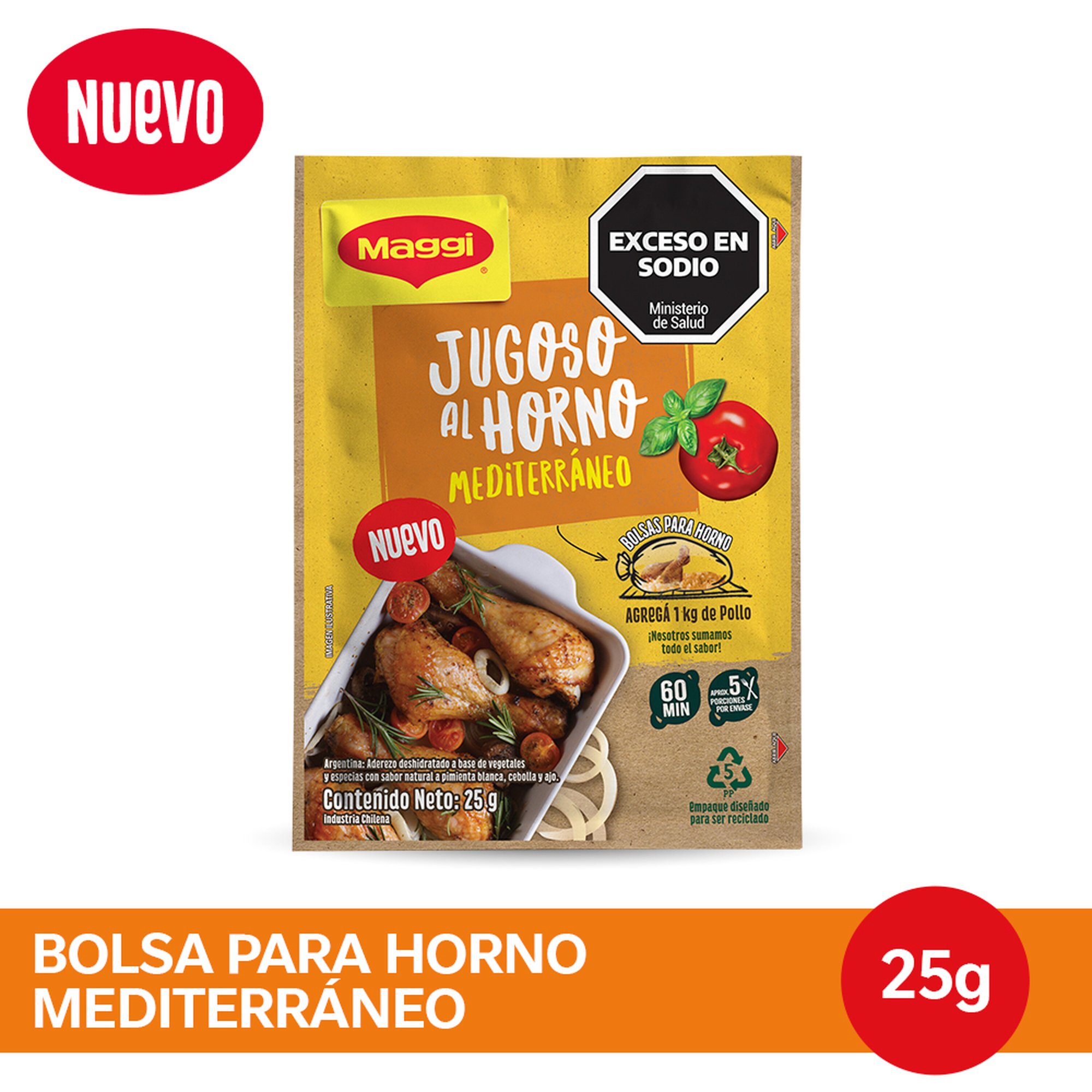 Bolsa Para Horno Maggi Mediterráneo 25 G