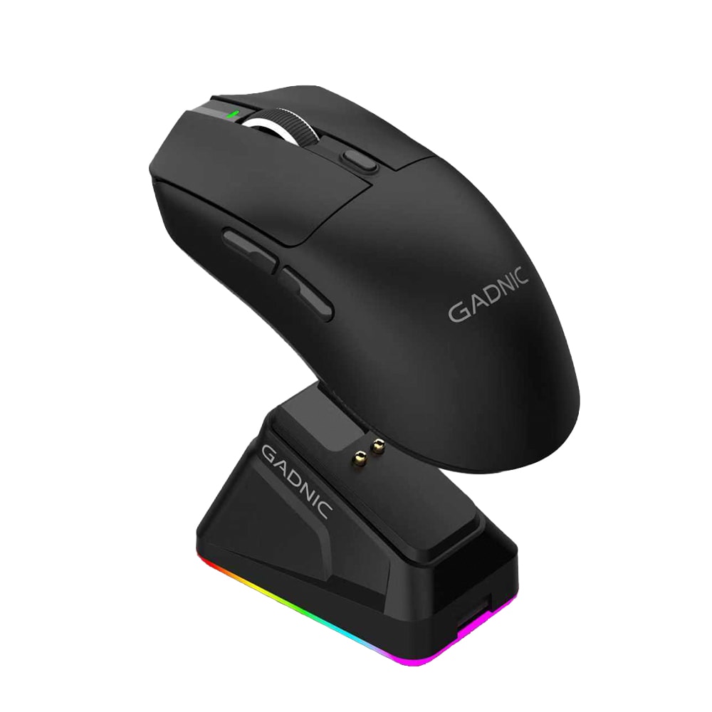 Mouse Gamer Gadnic InaláMbrico Bluetooth 24g Usb C 12000 Dpi Sensor Paw3311 7 Botones Programables Rgb