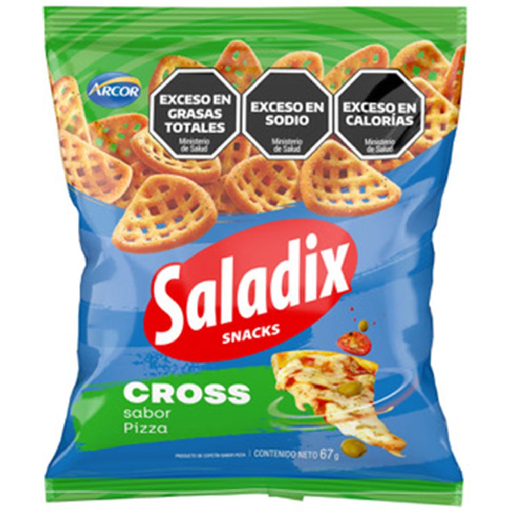 Palitos tipo rejilla cross Saladix 67 g.