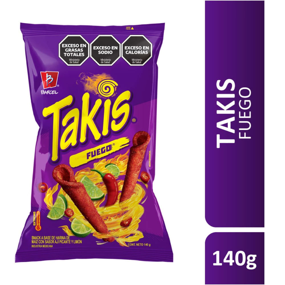 Snack De Maíz Takis Fuego 140 G