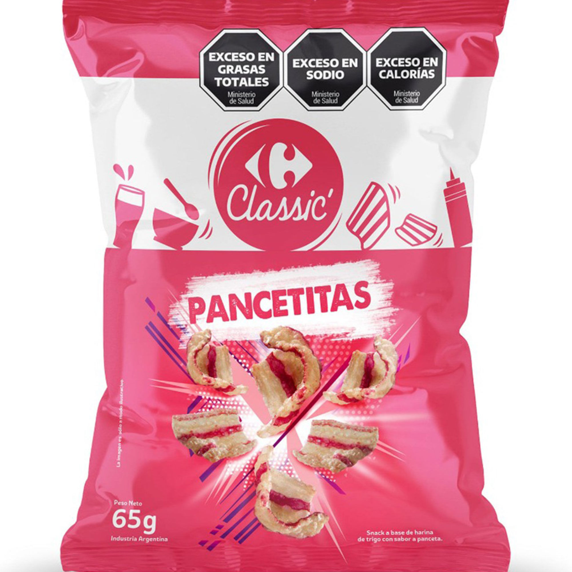 Snack pancetitas Carrefour Classic 65 grs