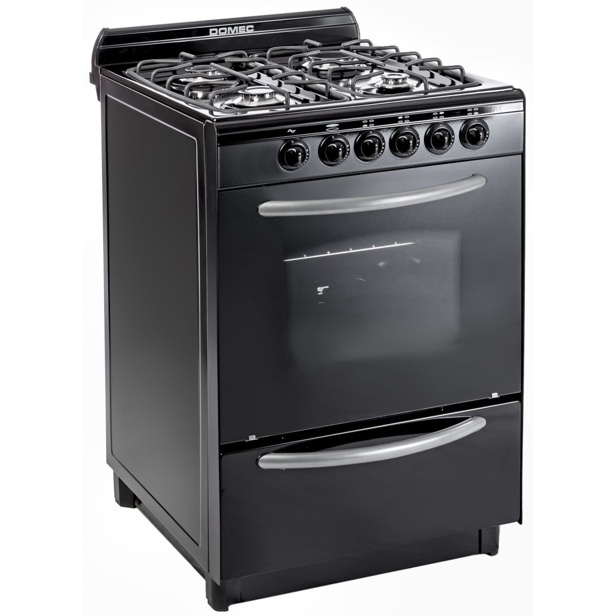 Cocina Domec Cnuplev, Multigas, 56 Cms., Luz, Encendido, Negra