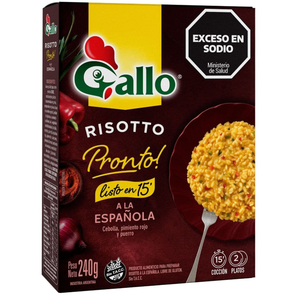 Risotto Gallo Pronto A La Española 240 G