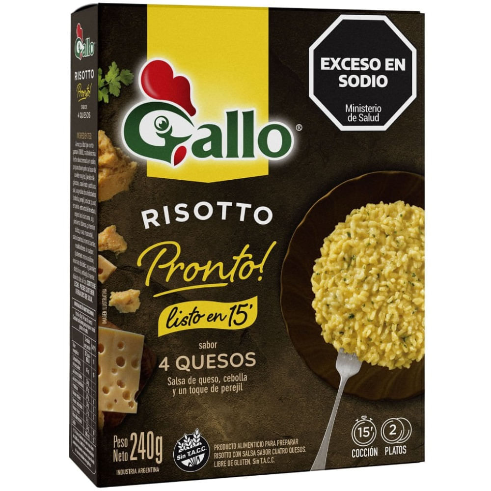 Risotto Gallo Pronto 4 Queso 240gr