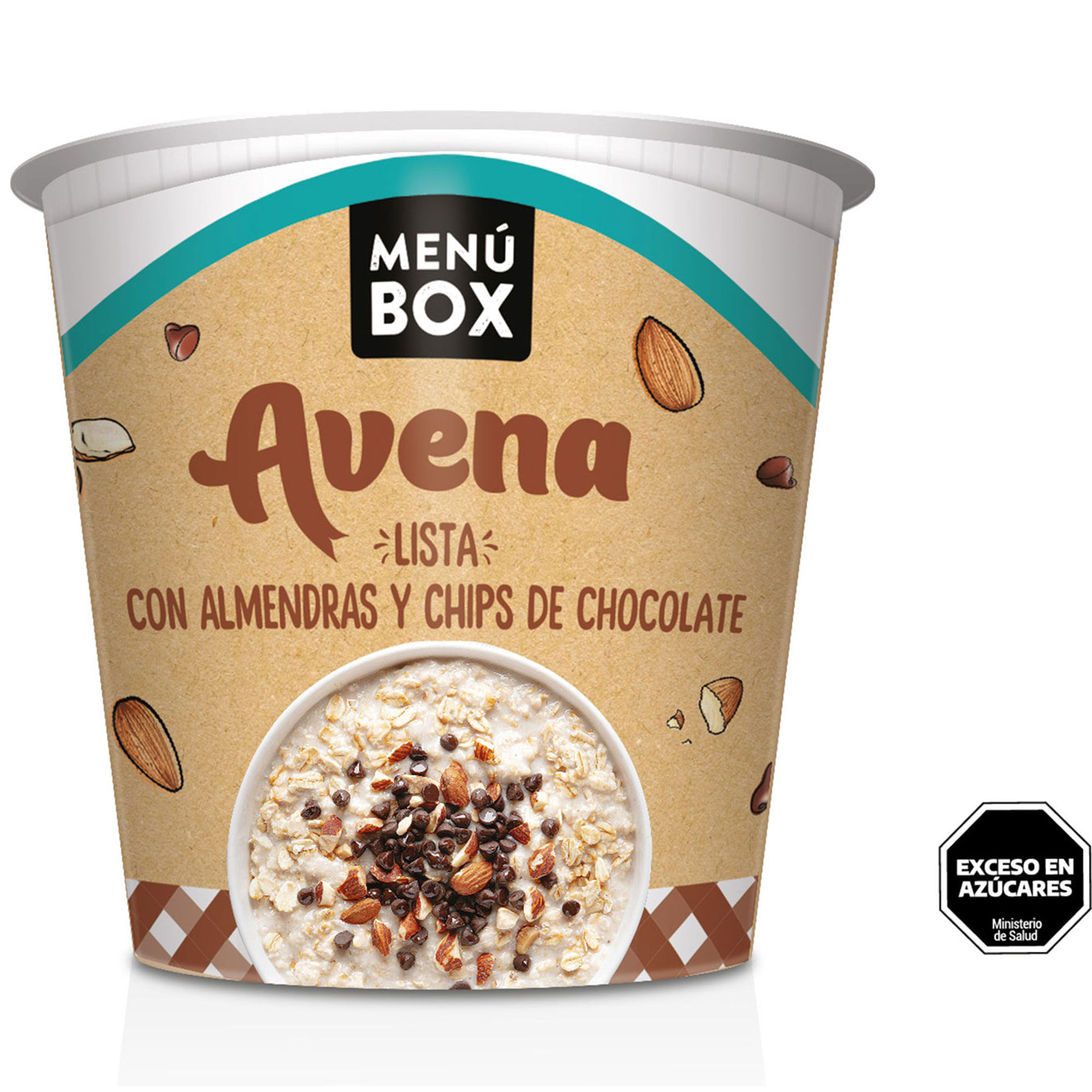 Avena Lista Menú Box Con Almendras Y Chips De Chocolate 59 G