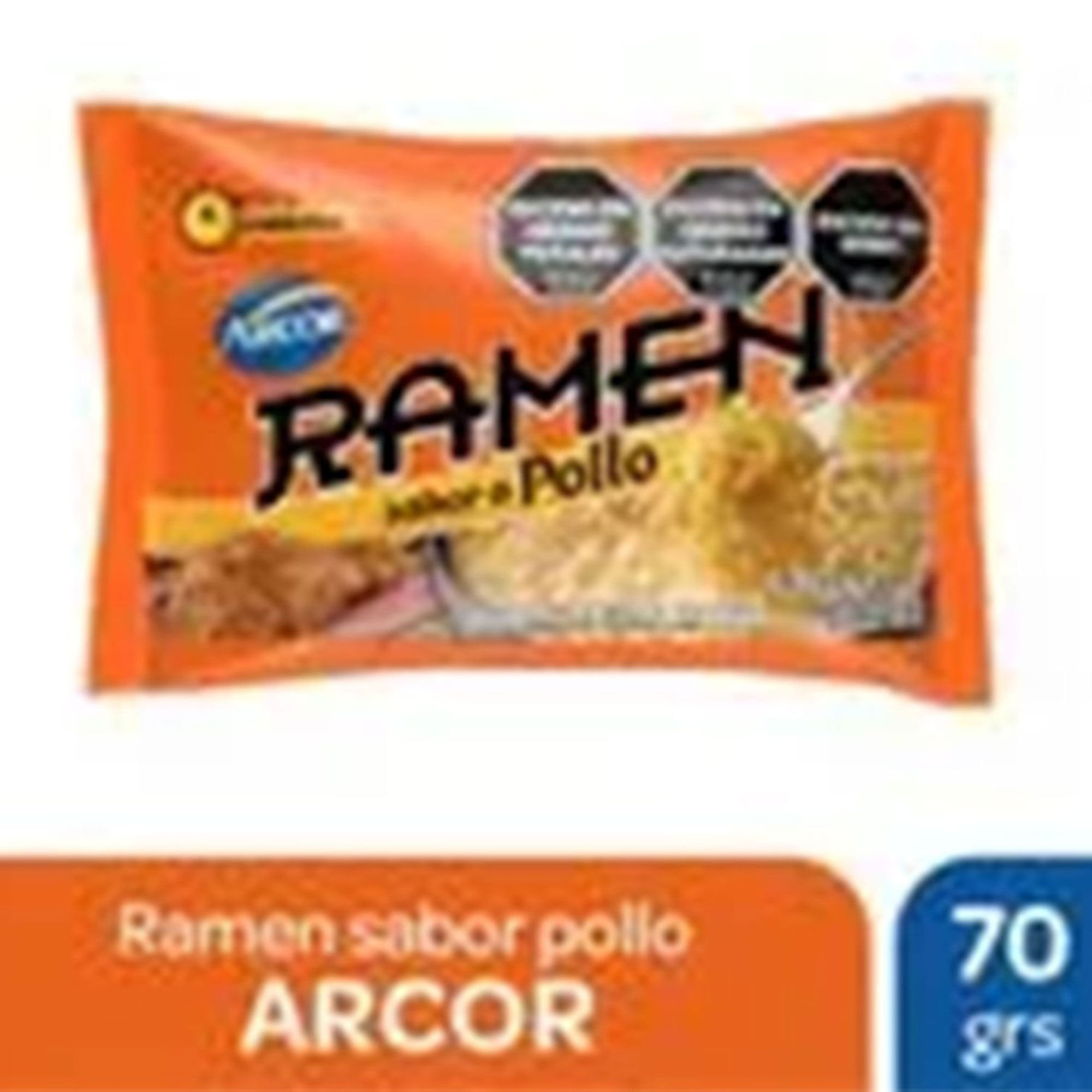 Fideos Listos Arcor Ramen Sabor Pollo 70 G