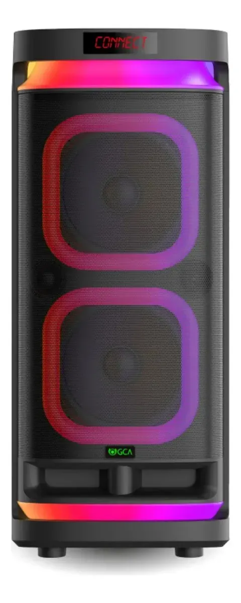 Parlante Gca Super Beat Doble Woofer 10 Pulgadas Con Ruedas