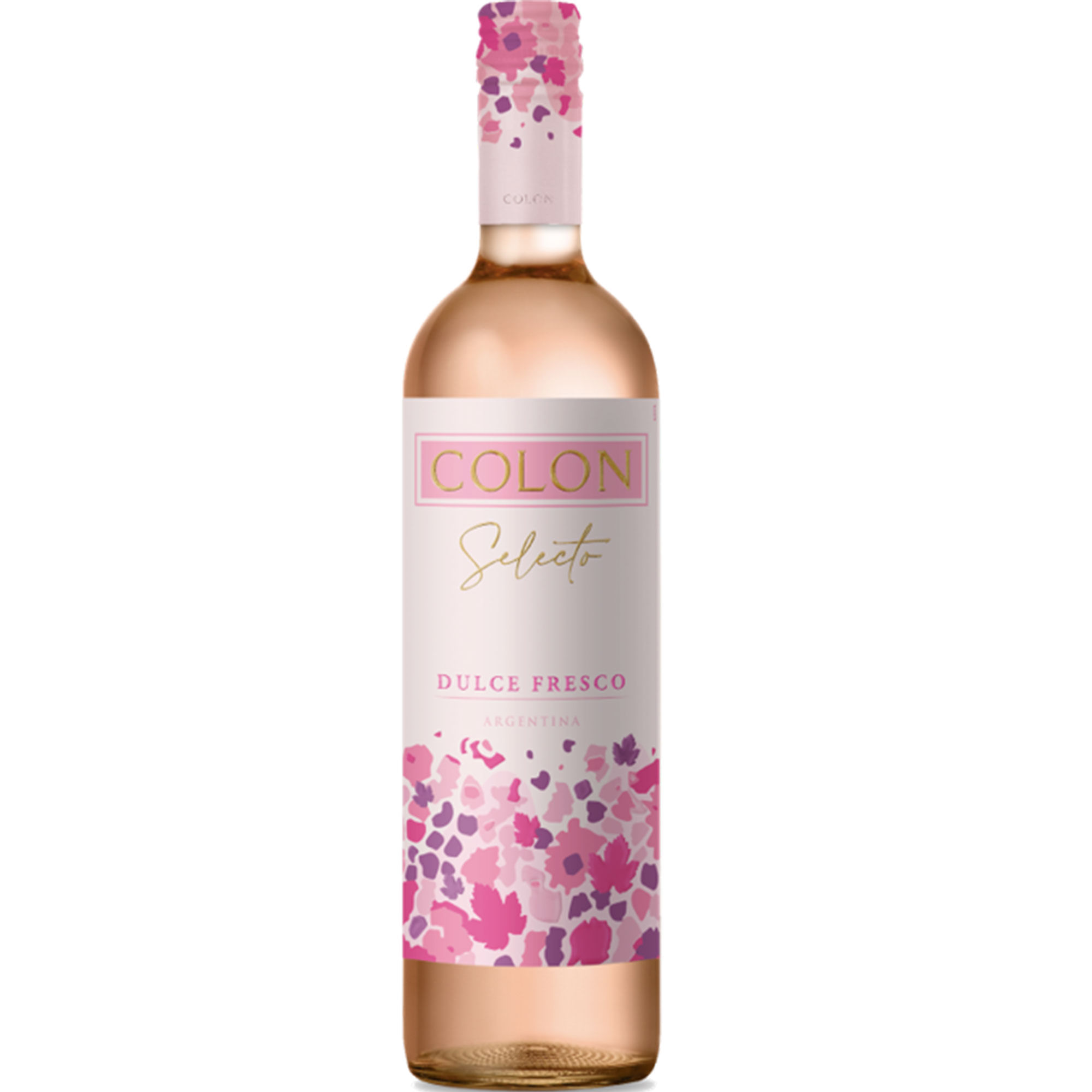 Vino rosado dulce fresco Colón Select en botella 750 cc.