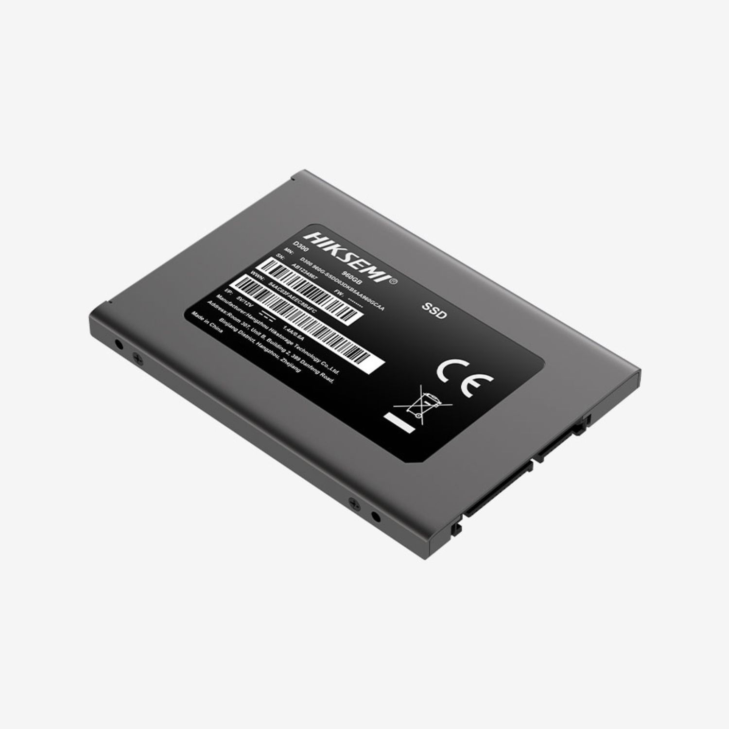Disco Solido Interno Hiksemi D300 Enterprise 480gb Sata Iii 2.5