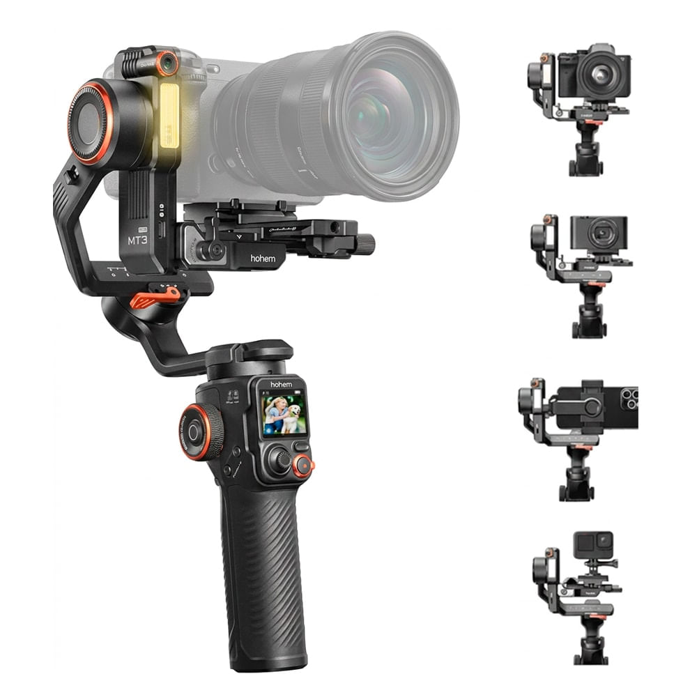 Estabilizador Gimbal Hohem Isteady Mt3 Pro Ia CáMaras 25 Control Remoto Desmontable