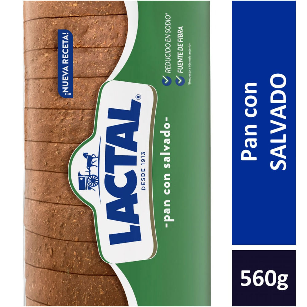 Pan salvado Lactal 560 grs